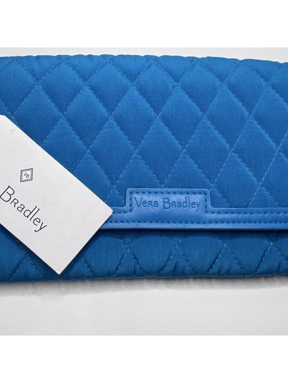 ✨BRAND NEW WITH TAGS ✨Vera Bradley Trimmed Foldover Wallet Wristlet ‘Bahama Bay’